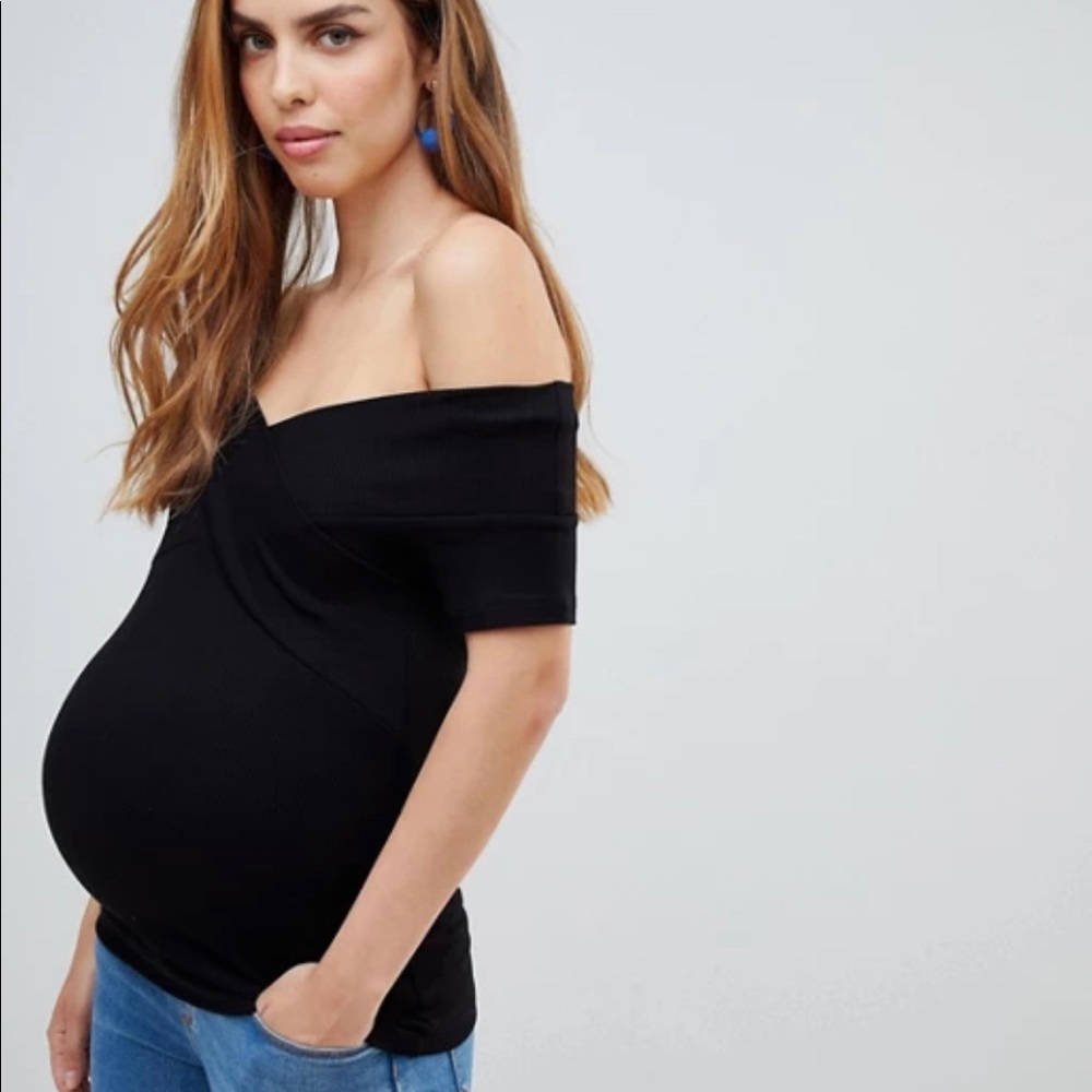 Maternity off the shoulder top